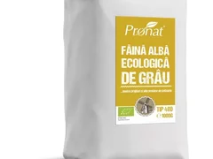 Faina alba de grau bio tip 480, 1kg Pronat